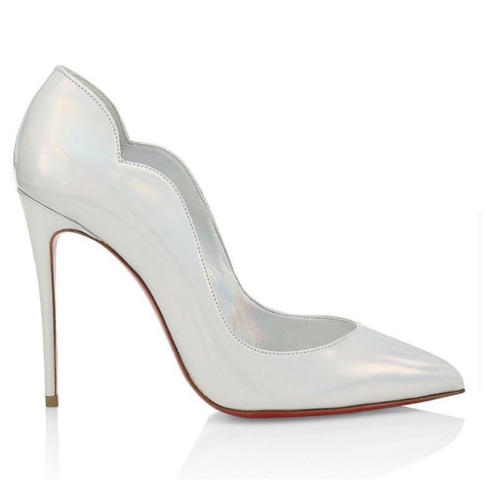 Christian Louboutin. Hot chick silver 100. Size 36.5